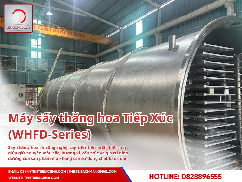 máy sấy thăng hoa tiếp xúc